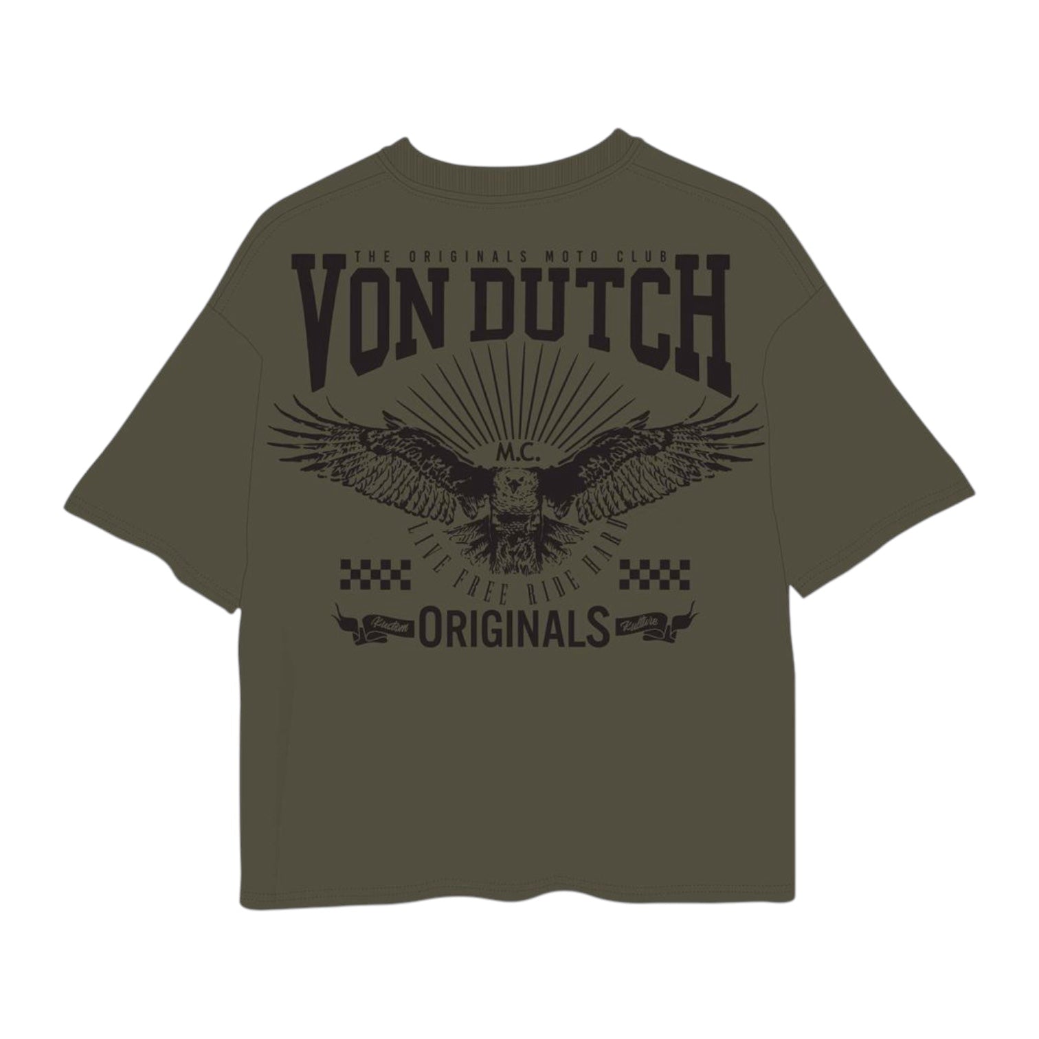 VON DUTCH: Original Eagle SS Tee